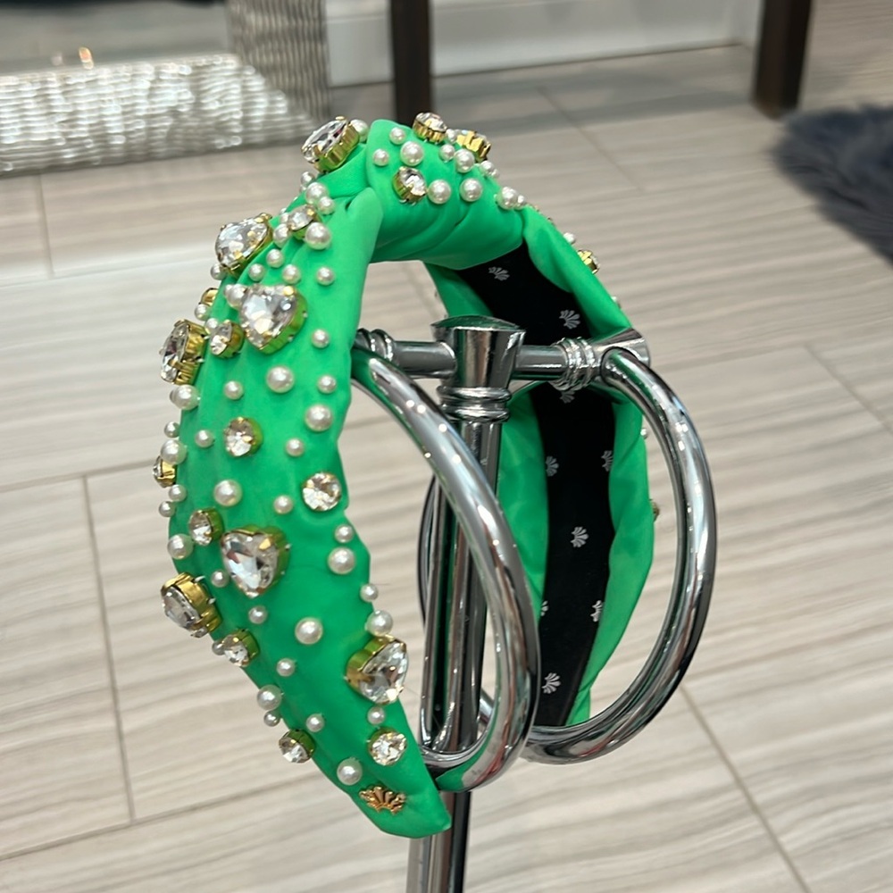 lele sadoughi x SCL collab; stoney clover lane avocado headband